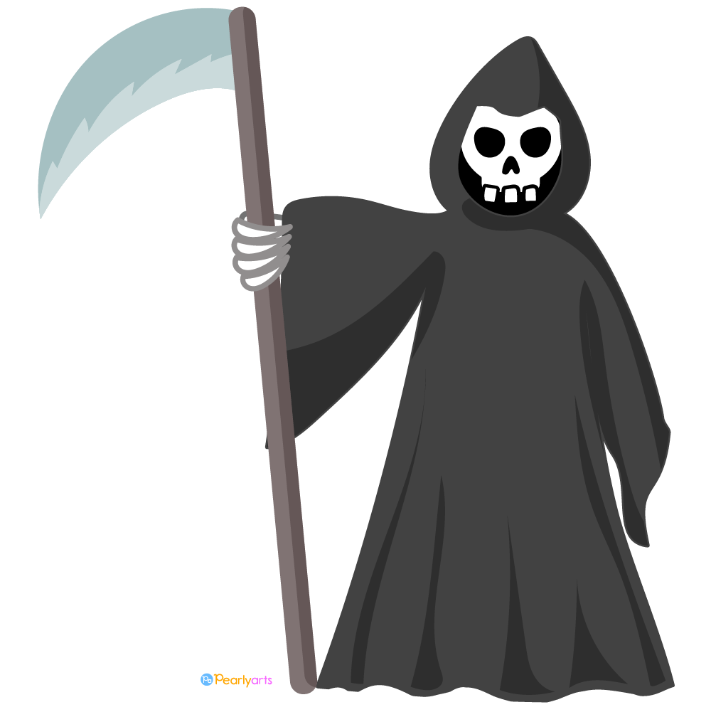 Grim Reaper Clipart WM | Pearly Arts