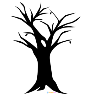 Dead Tree Silhouette Clipart WM | Pearly Arts