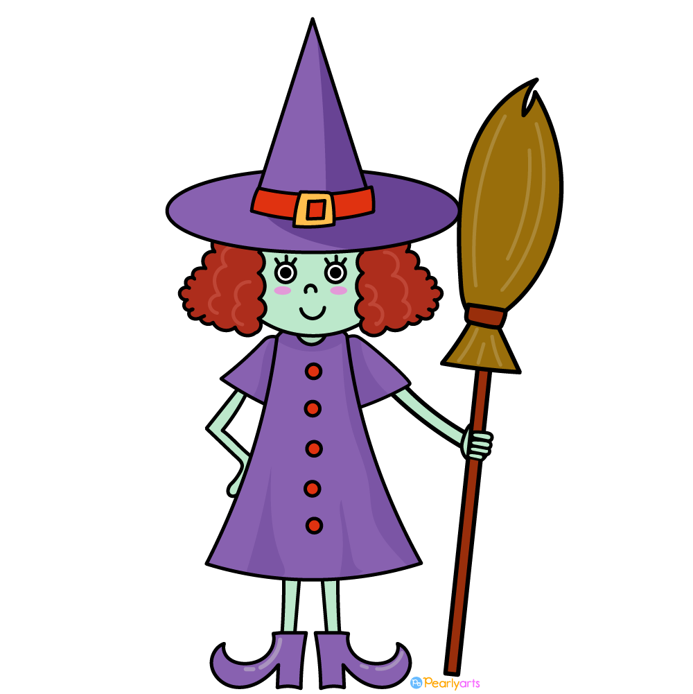 FREE Witch Girl Clipart (Royalty-free) | Pearly Arts