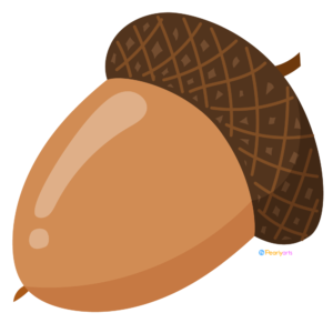 Acorn Clipart WM free | Pearly Arts