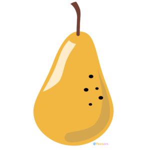 Brown Pear Clipart free WM | Pearly Arts