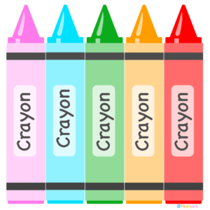 Crayons Clipart WM free | Pearly Arts | Royalty-free, 1000 by 1000, PNG, transparent background
