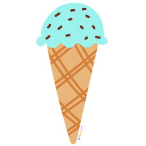 Mint Ice Cream Clipart WM free | Pearly Arts