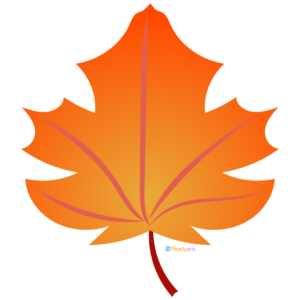 Red Leaf Clipart WM free | Pearly Arts