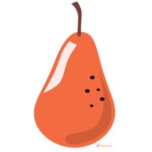 Red Pear Clipart free WM | Pearly Arts