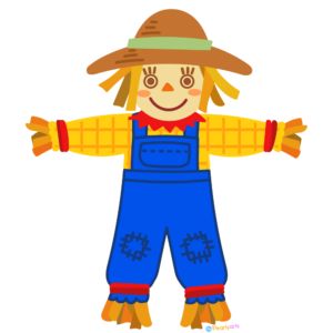 Scarecrow Clipart WM free | Pearly Arts