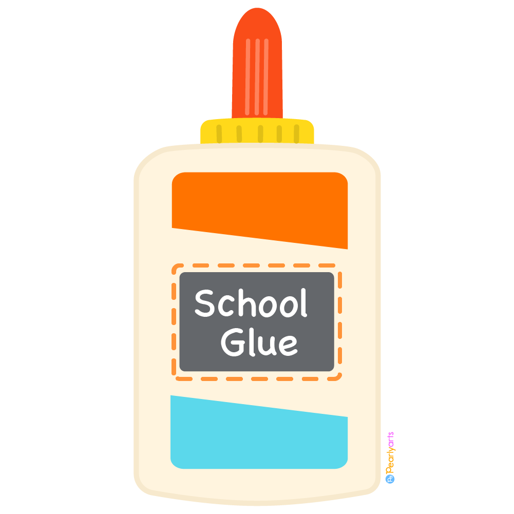 School Glue Clipart WM free | Pearly Arts