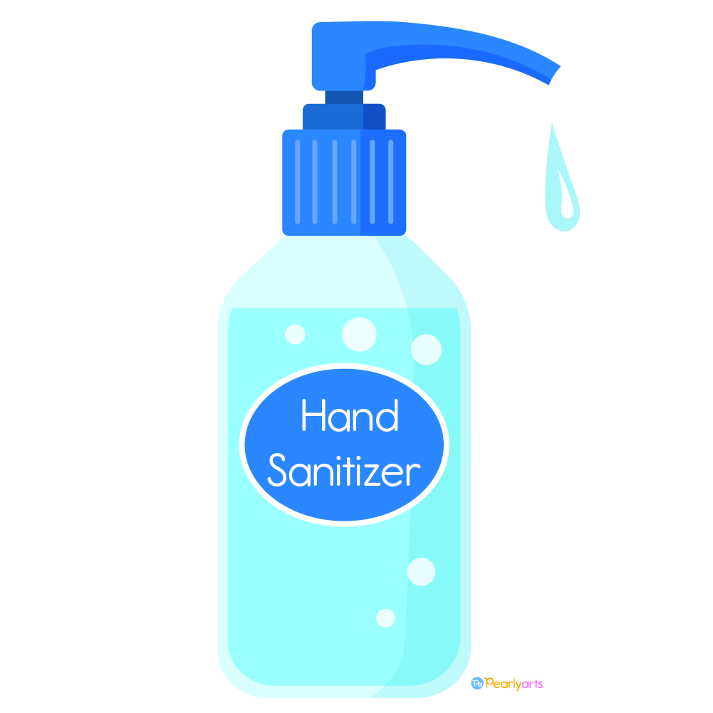 Hand Sanitizer clipart WM free | Pearly Arts