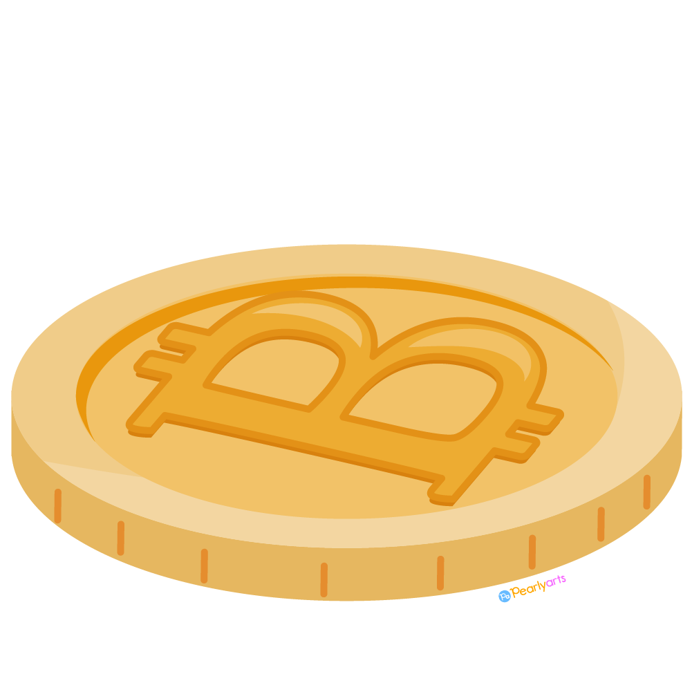 Cryptocurrency Clipart B WM free | Pearly Arts