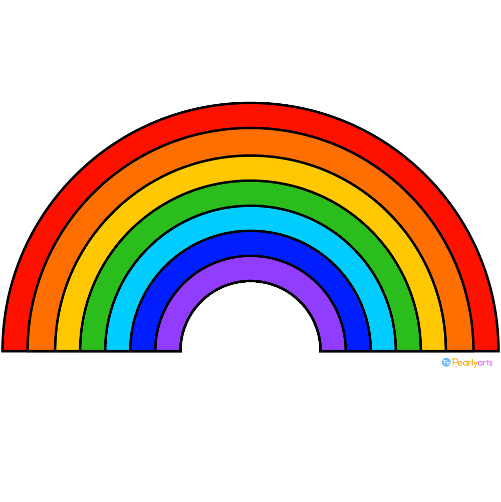 FREE Rainbow Clipart Pearly Arts