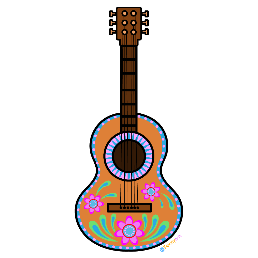 FREE Mexican Guitar Clipart (Royaltyfree) Pearly Arts