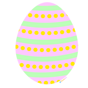 Free Pink Easter Egg Clipart WM | Pearly Arts | Royalty-free, 1000 by 1000, PNG, transparent background
