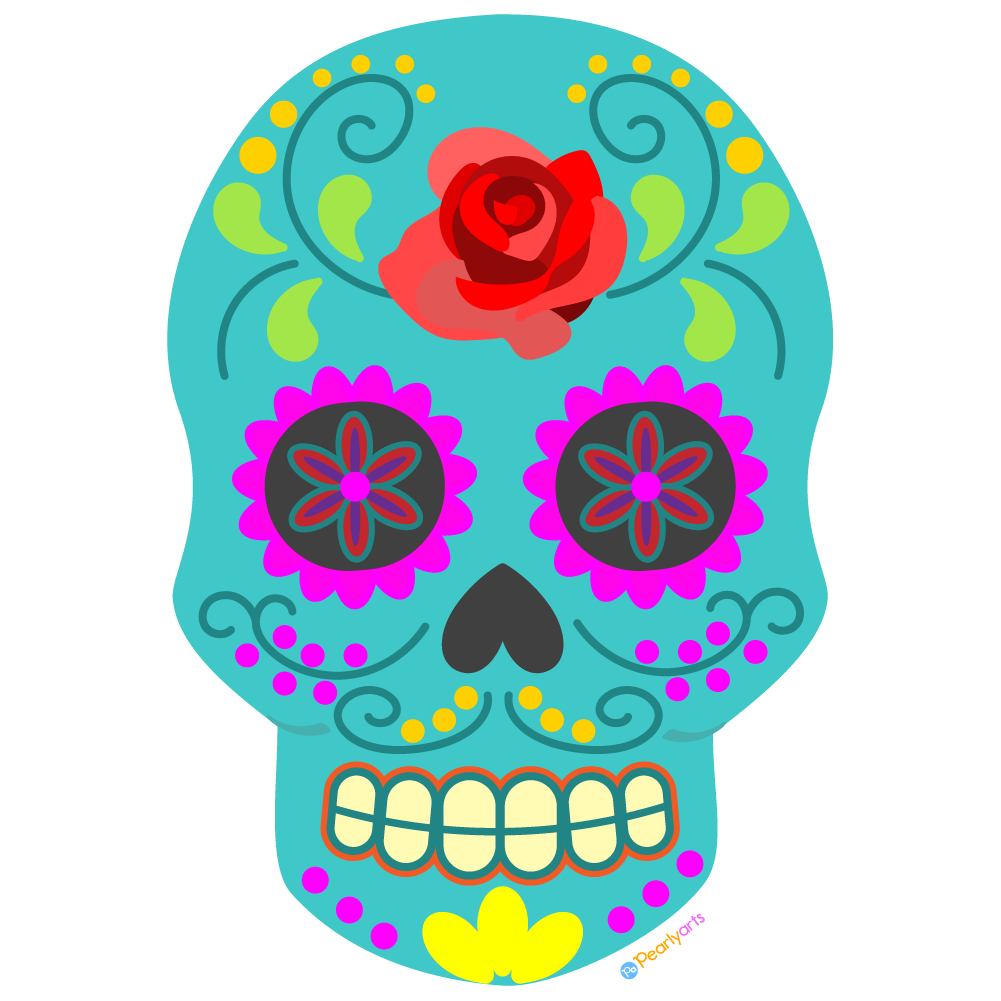 FREE Sugar Skull Clipart (Royalty-free) | Pearly Arts