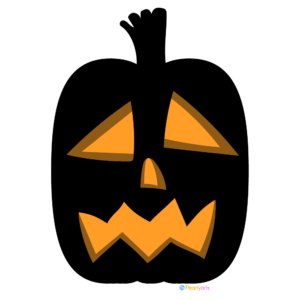FREE Halloween Pumpkin Silhouette Clipart 2 WM | Pearly Arts  | Royalty-free, 1000 by 1000, PNG, transparent background