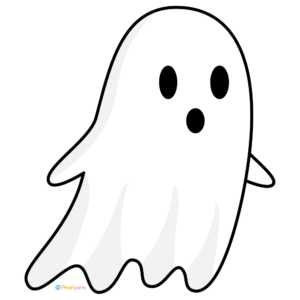 FREE Ghost Clipart 3 WM | Pearly Arts  | Royalty-free, 1000 by 1000, PNG, transparent background