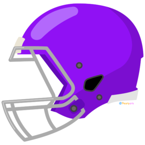 FREE Purple Football Helmet Clipart WM | Pearly Arts | Royalty-free, 1000 by 1000, PNG, transparent background