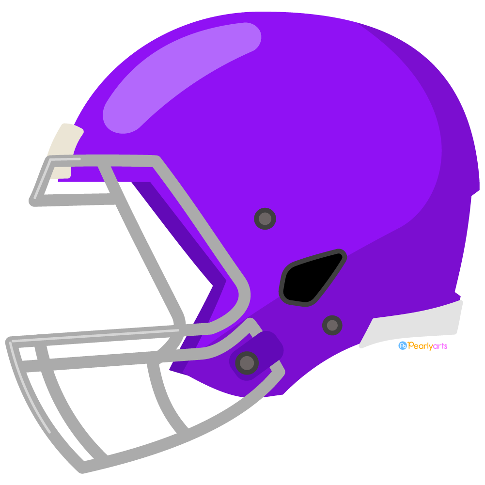 FREE Purple Football Helmet Clipart WM | Pearly Arts | Royalty-free, 1000 by 1000, PNG, transparent background