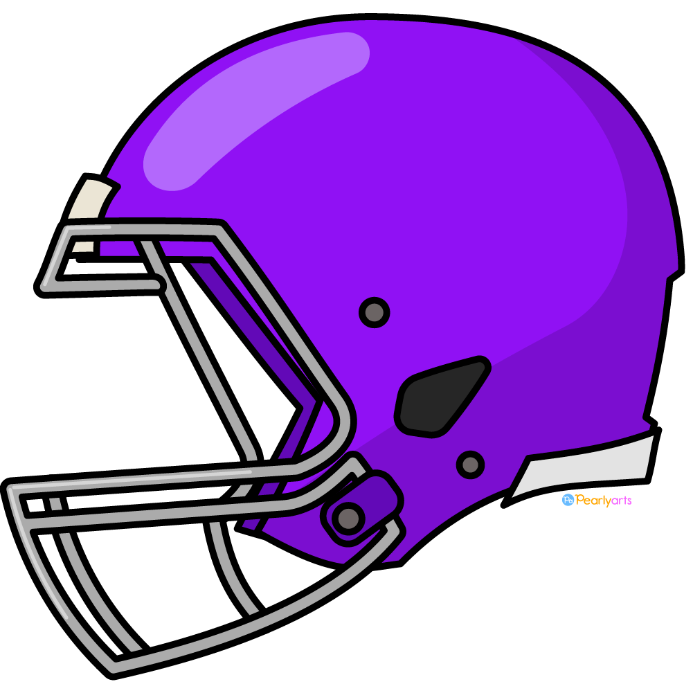 FREE Purple Football Helmet Clipart Pearly Arts