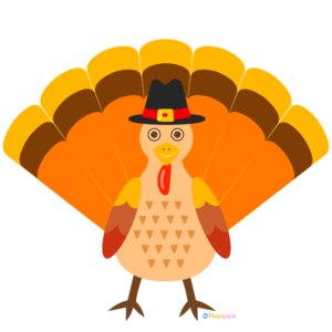 FREE Mr Pilgrim Turkey Clipart | Pearly Arts  | Royalty-free, 1000 by 1000, PNG, transparent background