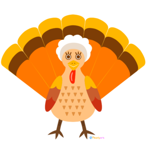 FREE Mrs Pilgrim TurKey Clipart | Pearly Arts  | Royalty-free, 1000 by 1000, PNG, transparent background