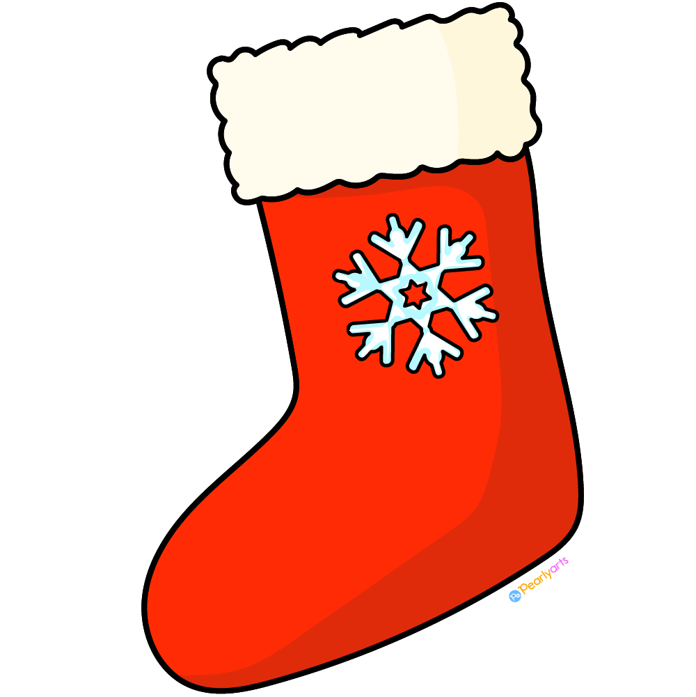 FREE Red Christmas Stocking Clipart (PNG file) | Pearly Arts