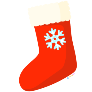 FREE Red Christmas Stocking Clipart | Pearly Arts