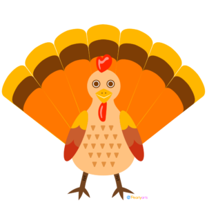 FREE Turkey Clipart | Pearly Arts  | Royalty-free, 1000 by 1000, PNG, transparent background