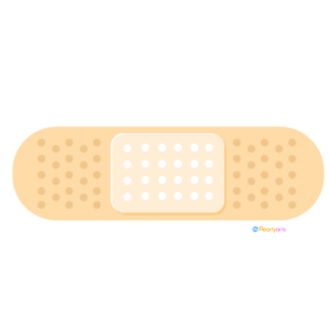 FREE Bandage Clipart WM | Pearly Arts | Royalty-free, 1000 by 1000, PNG, transparent background