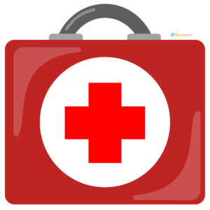 FREE First Aid Kit Clipart WM | Pearly Arts | Royalty-free, 1000 by 1000, PNG, transparent background