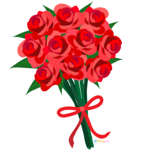 FREE Red Roses Clipart WM | Pearly Arts | Royalty-free, 1000 by 1000, PNG, transparent background