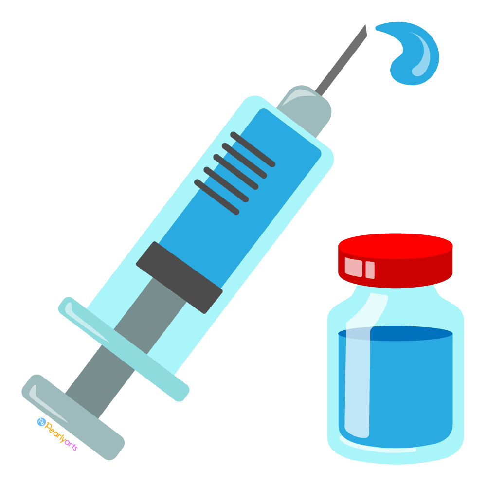 FREE Vaccine clipart WM | Pearly Arts | Royalty-free, 1000 by 1000, PNG, transparent background