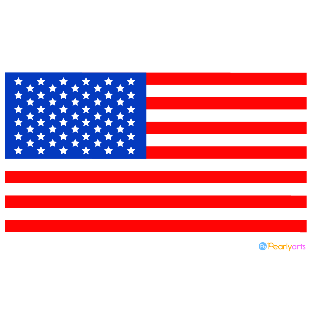 FREE US Flag Clipart Royalty free Pearly Arts