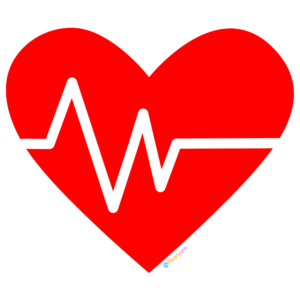 FREE Heart Lifeline Clipart WM | Pearly Arts | Royalty-free, 1000 by 1000, PNG, transparent background