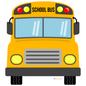 FREE School Bus front Clipart WM FREE School Bus front Clipart FB | Pearly Arts