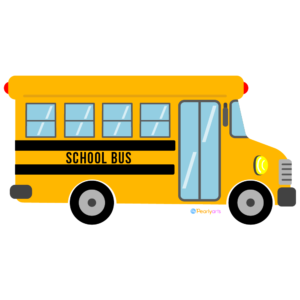 FREE School Bus side Clipart WM | Pearly Arts