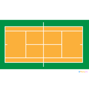 FREE Tennis Court Clipart WM | Pearly Arts