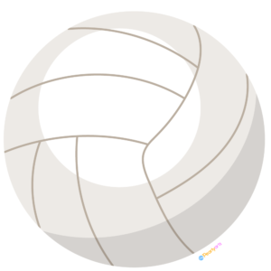 FREE Volleyball Clipart WM | Pearly Arts