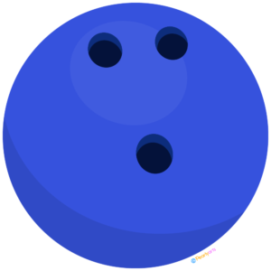 FREE Blue Bowling Ball Clipart WM | Pearly Arts