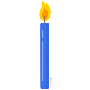 FREE Blue Candle Clipart WM | Pearly Arts