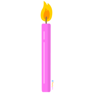 FREE Pink Candle Clipart WM | Pearly Arts