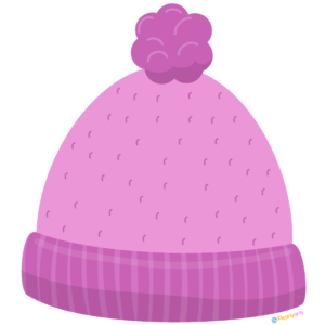 FREE Pink Winter Hat Clipart WM | Pearly Arts