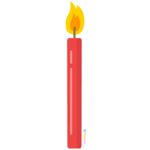 FREE Red Candle Clipart WM | Pearly Arts