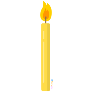 FREE Yellow Candle Clipart WM | Pearly Arts