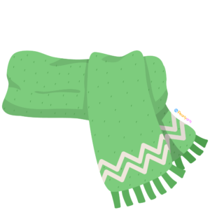 FREE Green Scarf Clipart WM | Pearly Arts