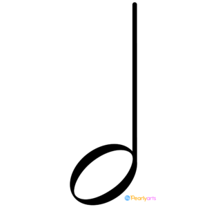 FREE Half Note Clipart WM | Pearly Arts