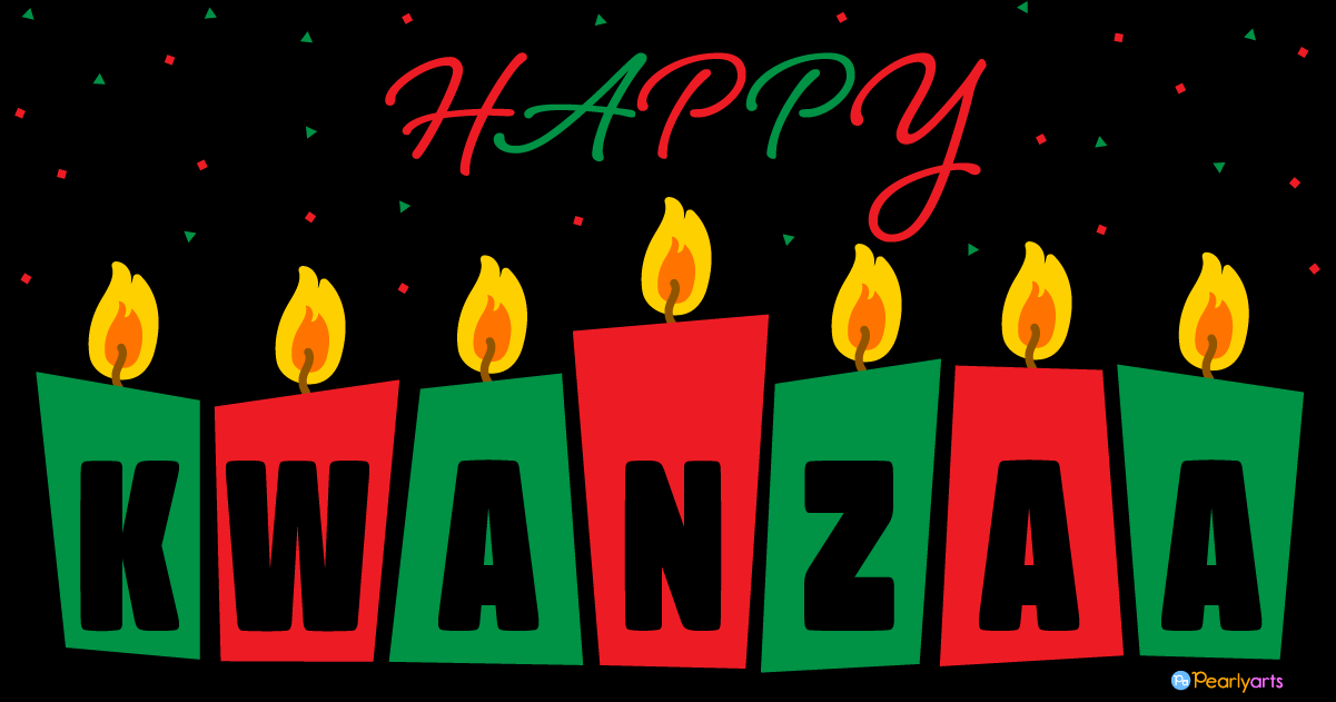 FREE Happy Kwanzaa with background WM | Pearly Arts