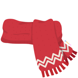 FREE Red Scarf Clipart WM | Pearly Arts