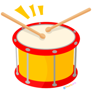 FREE Drum Clipart WM | Pearly Arts