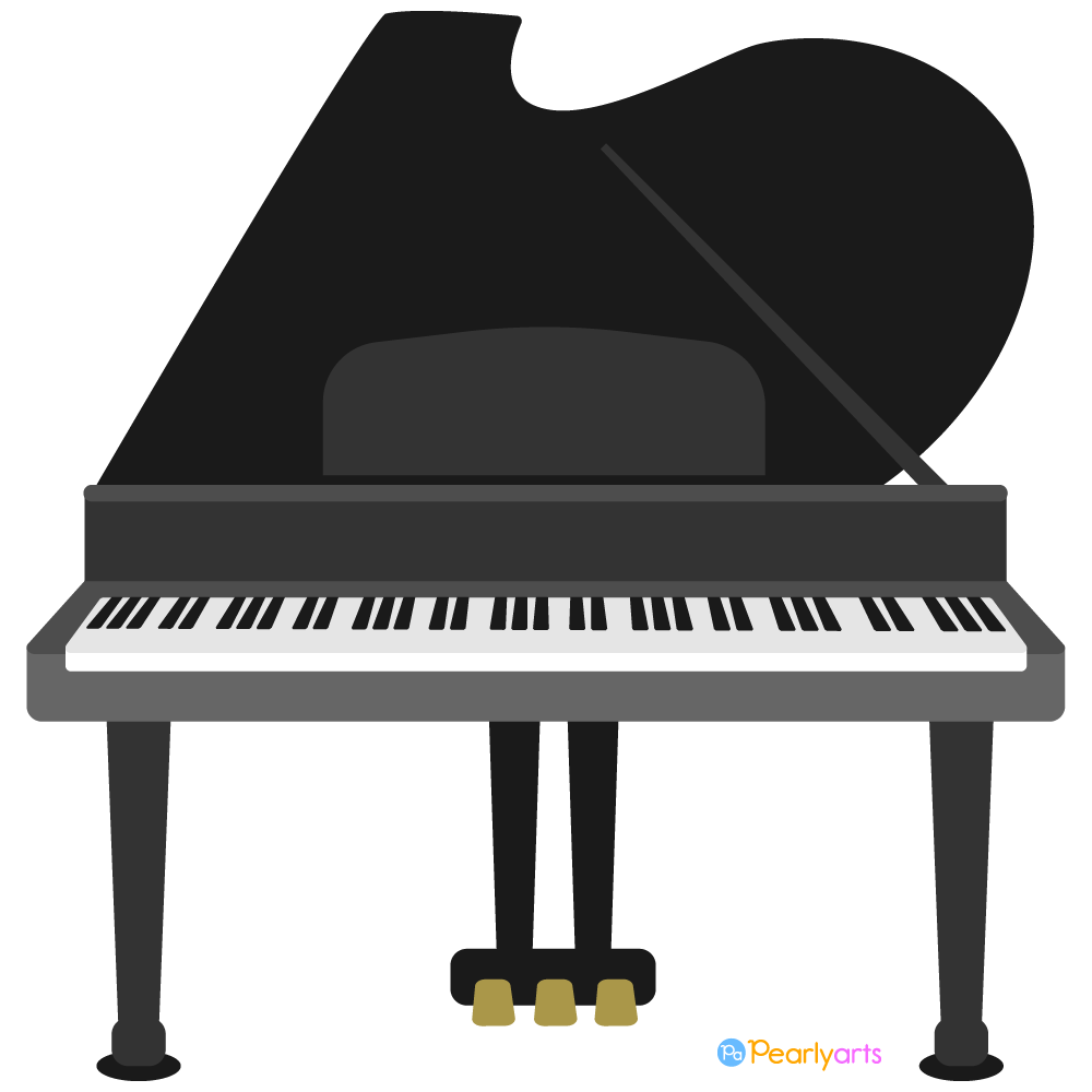 FREE Piano Clipart WM | Pearly Arts