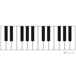 FREE Piano Keyboard Clipart WM | Pearly Arts